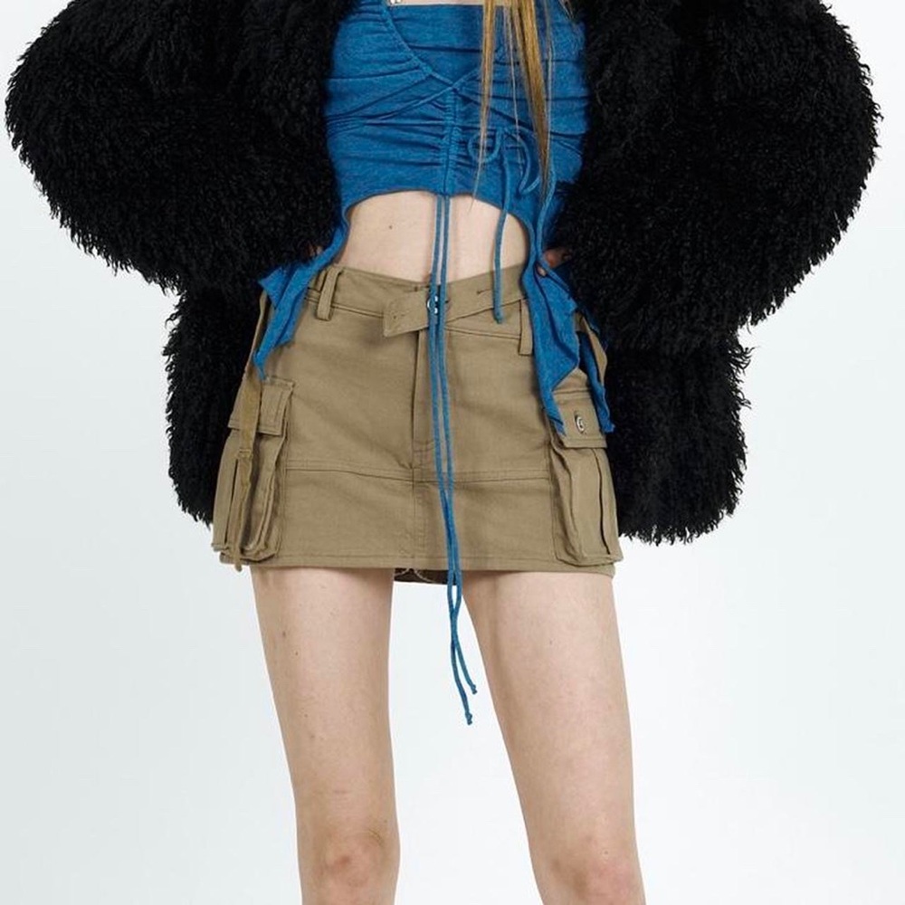 Pain or Pleasure NIX MINI SKIRT khaki